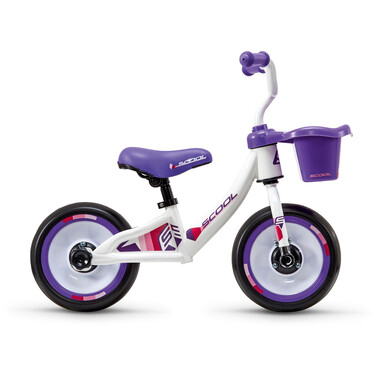 S'COOL PEDEX 3in1 10" Balance Bicycle White/Purple 2020 0